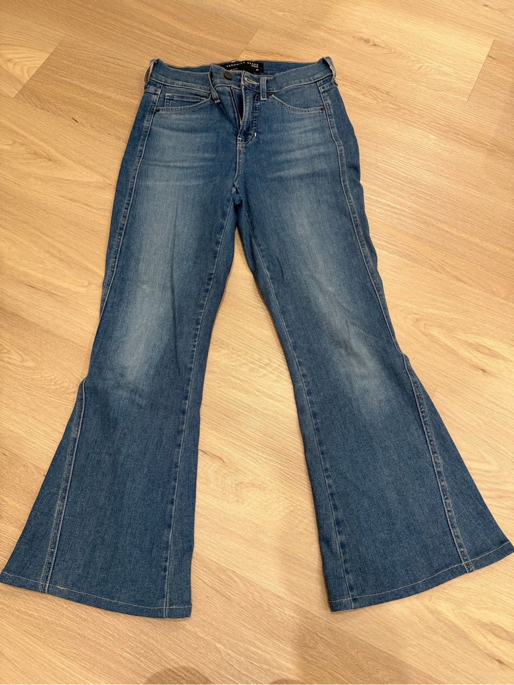 Veronica Beard Sheridan exaggerated flare high rise